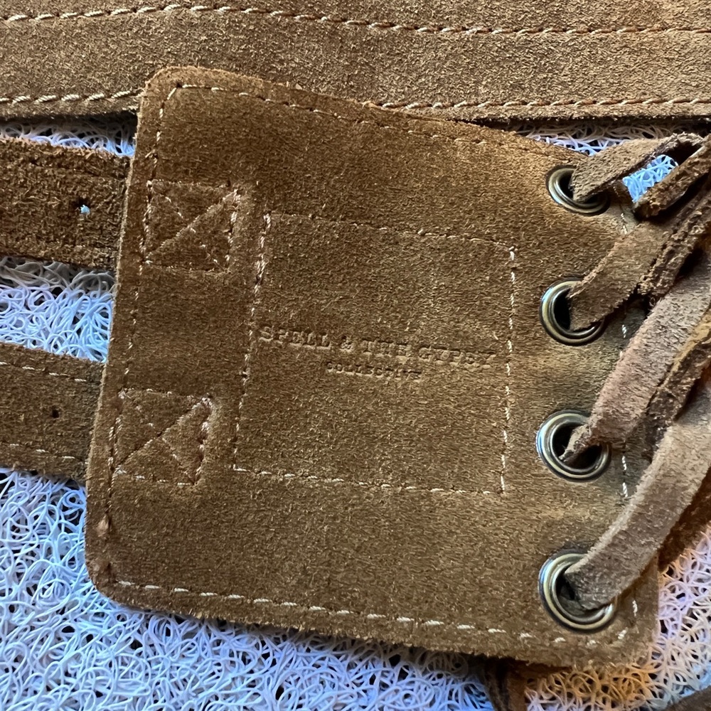 ISO Spell Josephine Suede Tie Adjustable Lace-Up Belt Small S - Picture 5 of 5
